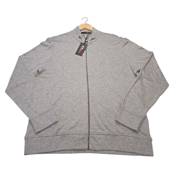 Ralph Lauren Other - RLX Ralph Lauren Golf Mockneck Jacket Full Zip Stretch Hthr Grey Mens L NWT $228